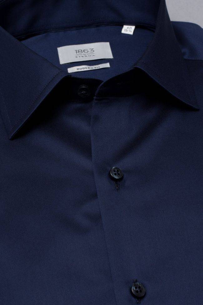 eterna Hemd Herren Eterna Classic Bügelfreie kragen Italienisch Lange Ärmel Auslauf