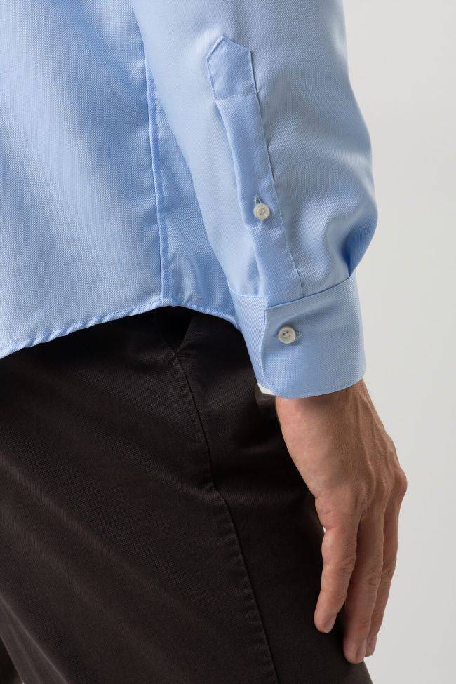 ingram Hemd Herren Ingram Slim Bügelfreie Einfarbig 100% Baumwolle kragen Italienisch Lange Ärmel Verkauf
