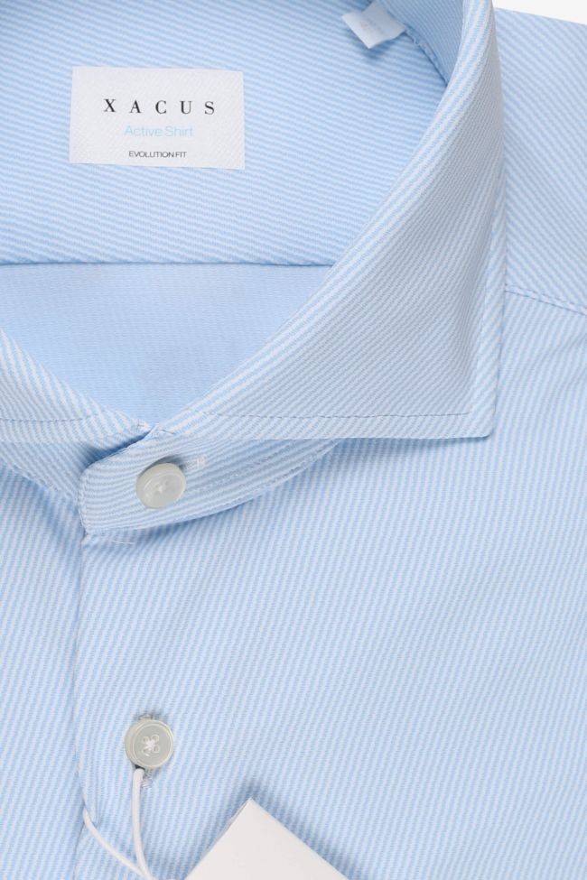 xacus Hemd Herren Xacus Classic Bügelfreie Streifen 86% poliammide 14% elastan kragen Französisch Lange Ärmel Günstiger Verkauf