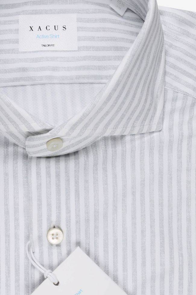 xacus Hemd Herren Xacus Regular Bügelfreie Streifen 86% poliammide 14% elastan kragen Französisch Lange Ärmel Versandkostenfrei