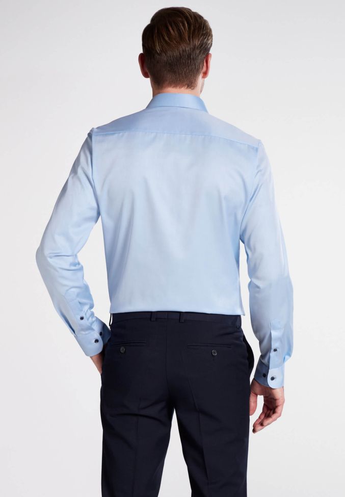 eterna Hemd Herren Eterna Slim Bügelfreie kragen Französisch Lange Ärmel Großer Ausverkauf