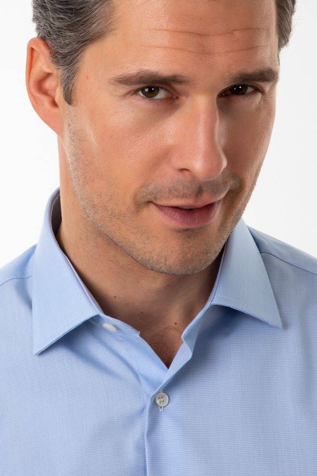 ingram Hemd Herren Ingram Slim Bügelfreie Einfarbig 100% Baumwolle kragen Italienisch Lange Ärmel Online Shopping
