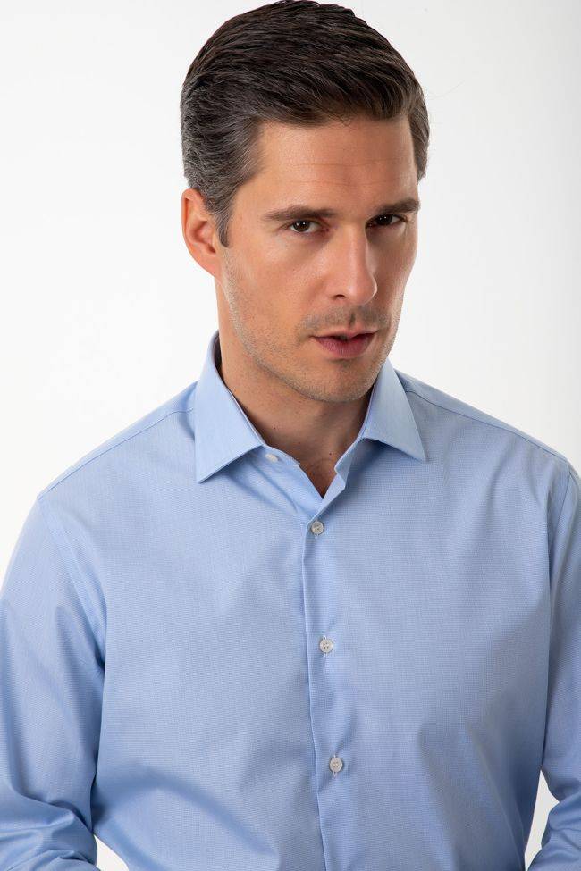 ingram Hemd Herren Ingram Slim Bügelfreie Einfarbig 100% Baumwolle kragen Italienisch Lange Ärmel Online Shopping