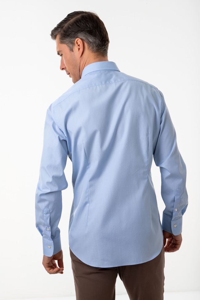 ingram Hemd Herren Ingram Slim Bügelfreie Einfarbig 100% Baumwolle kragen Italienisch Lange Ärmel Online Shopping