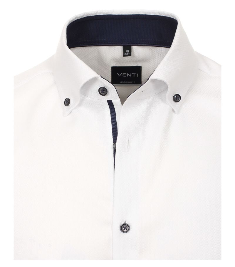venti Hemd Herren Venti Regular Bügelfreie Einfarbig kragen Button-Down Lange Ärmel Black Friday
