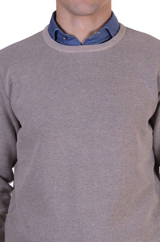 casamoda Strickwaren Herren Casamoda Rundhalsausschnitt Classic Einfarbig 100% winter cotton Lagerräumung