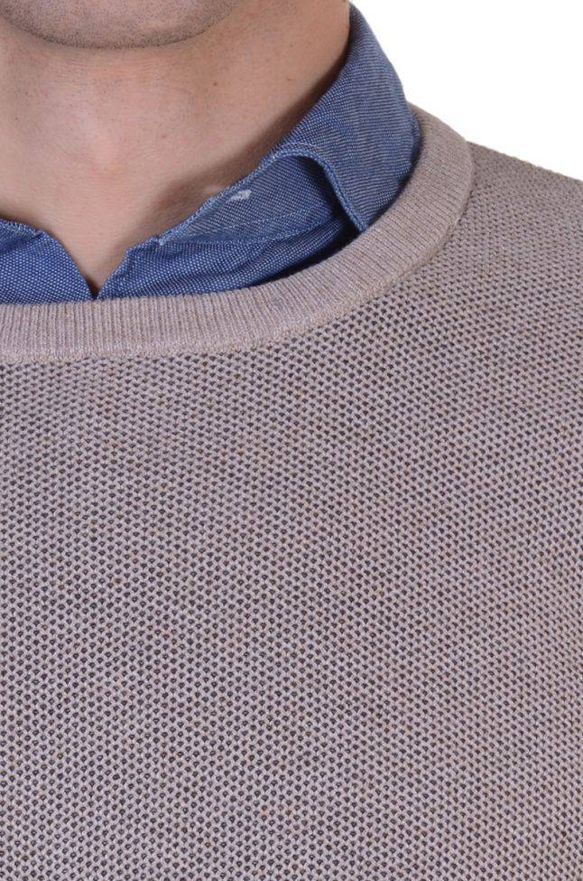 casamoda Strickwaren Herren Casamoda Rundhalsausschnitt Classic Einfarbig 100% winter cotton Lagerräumung