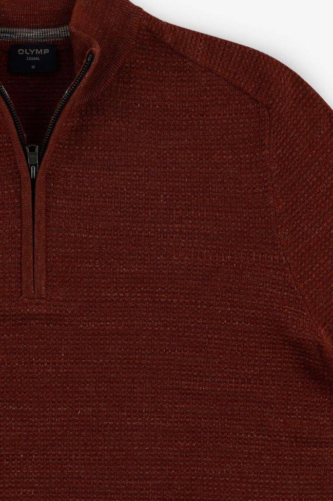 olymp Strickwaren Herren Olymp Reißverschluss Classic Halb Unifarben 100% Baumwolle Bestseller