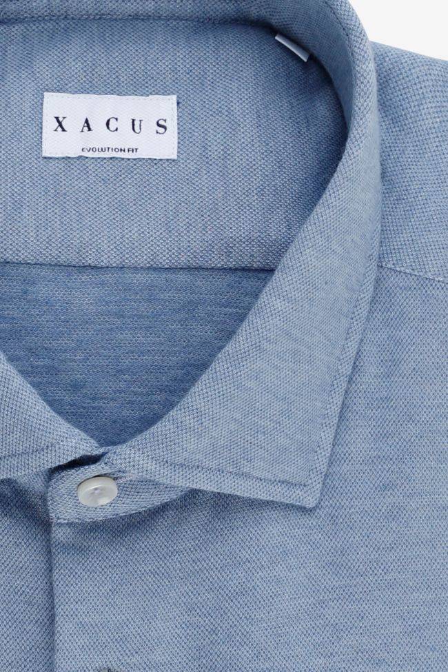 xacus Hemd Herren Xacus Classic Einfarbig 92% Baumwolle 8% lycra kragen Französisch Lange Ärmel VIP-Rabatte