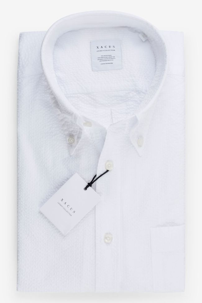 xacus Hemd Herren Xacus Regular Einfarbig 98% cotton 2% elastan kragen Button-Down Lange Ärmel Tiefpreis