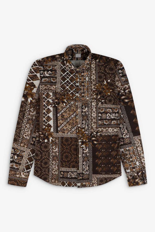 xacus Hemd Herren Xacus Regular Muster 80% BW 20% WO kragen Französisch Lange Ärmel Zeitbegrenzte Promotion