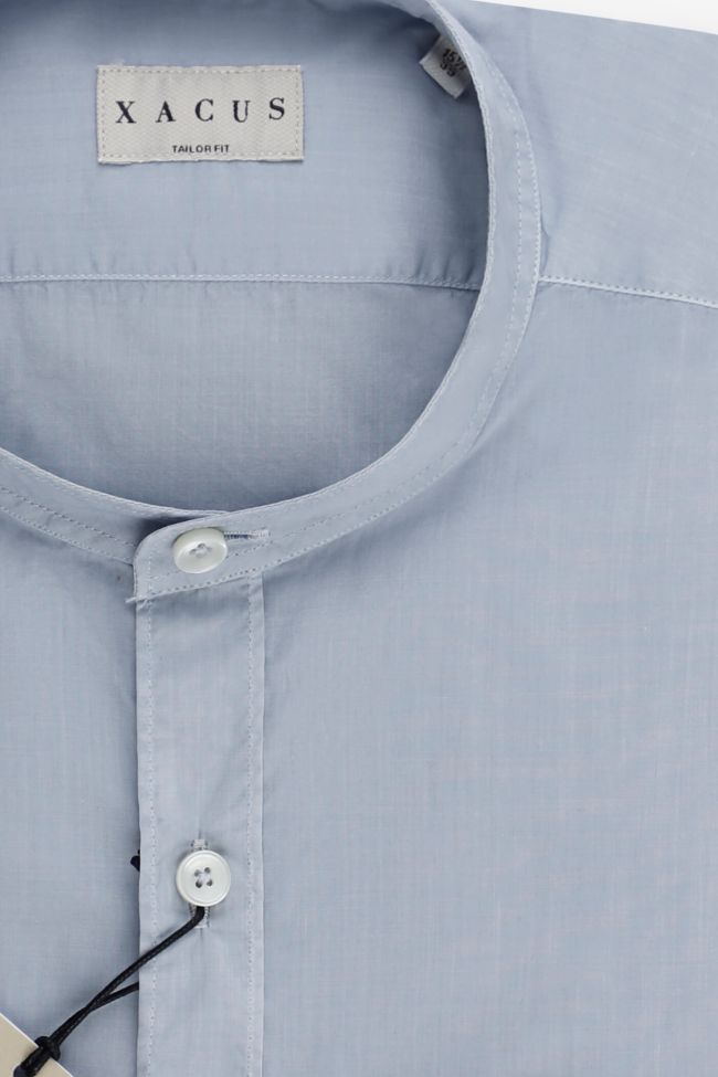 xacus Hemd Herren Xacus Regular Einfarbig 100% Baumwolle kragen Mandarinkragen Lange Ärmel Bis zu 50% Rabatt