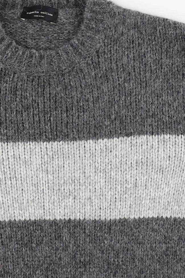 roberto collina Strickwaren Herren Roberto Collina Rundhalsausschnitt Slim Muster 68% baby alpaca 22% nylon 10%lana Fabrikladen