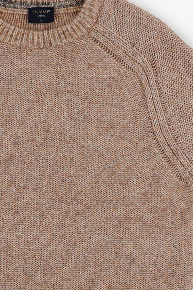olymp Strickwaren Herren Olymp Rundhalsausschnitt Regular Einfarbig 74 % wool & 26 % cotton Auslauf