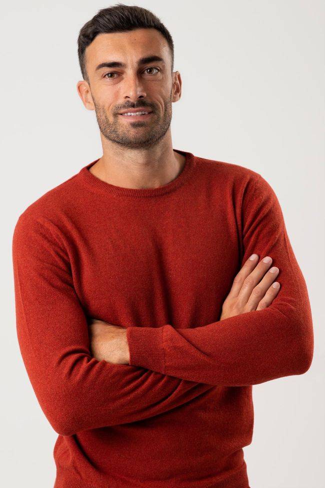privati firenze Strickwaren Herren Privati Firenze Rundhalsausschnitt Slim Einfarbig 100% Kaschmir Verkauf