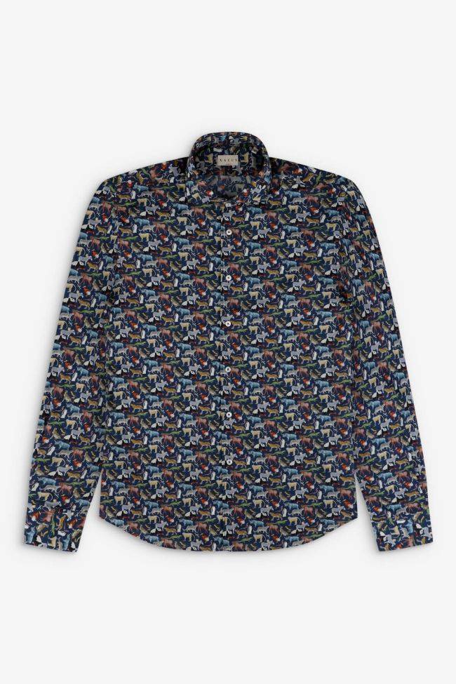 xacus Hemd Herren Xacus Regular Muster 100% Baumwolle gewaschen kragen Französisch Lange Ärmel Rabatt