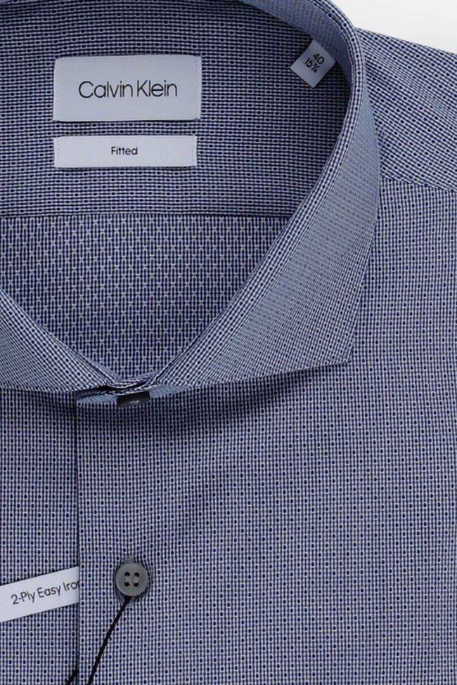 calvin klein Hemd Herren Calvin Klein Regular Halb Unifarben 100% Baumwolle kragen Französisch Lange Ärmel Begrenztes Angebot