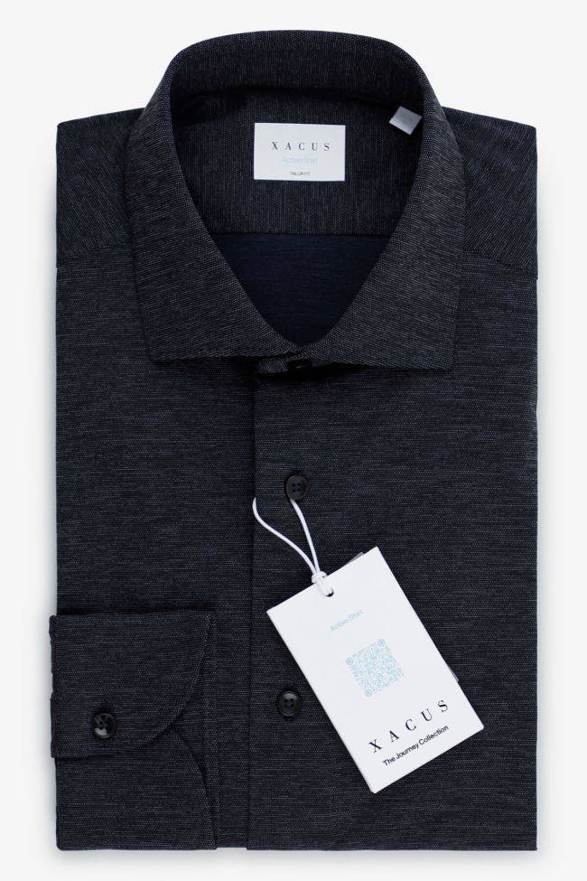 xacus Hemd Herren Xacus Regular Halb Unifarben 85% poliammide 15% elastam kragen Französisch Lange Ärmel Preisnachlass