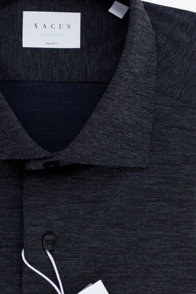 xacus Hemd Herren Xacus Regular Halb Unifarben 85% poliammide 15% elastam kragen Französisch Lange Ärmel Preisnachlass