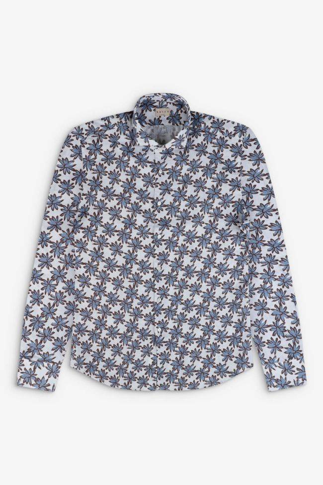 xacus Hemd Herren Xacus Regular Muster 100% Leinen kragen Französisch Lange Ärmel Valentinstagsangebot