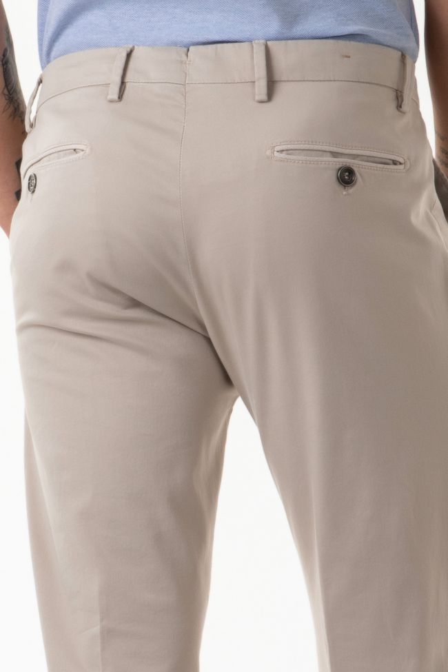 b-settecento Hose Herren B-Settecento Chinos Slim Einfarbig 97% Baumwolle 3% elastan Neueste Mode