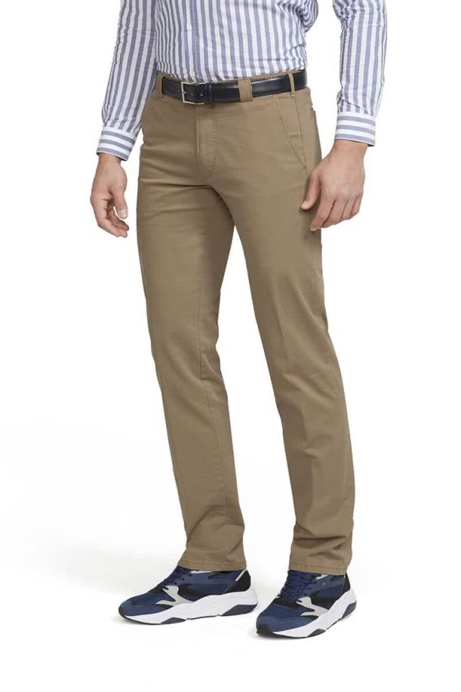 meyer Hose Herren Meyer Chinos Regular Einfarbig