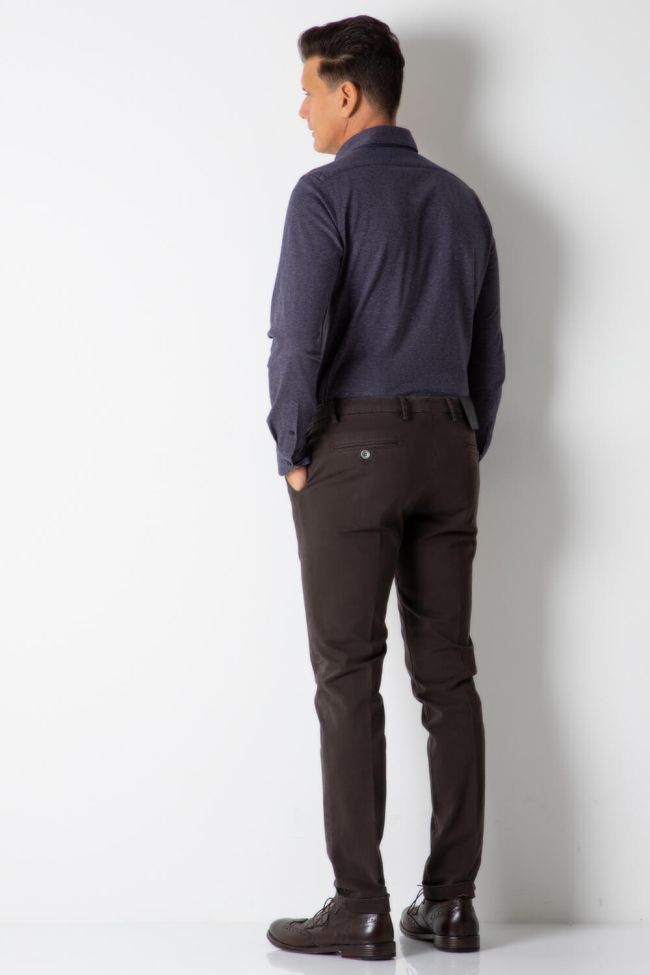 b-settecento Hose Herren B-Settecento Chinos Slim Halb Unifarben 97% Baumwolle 3% elastan Nur noch ein Tag übrig