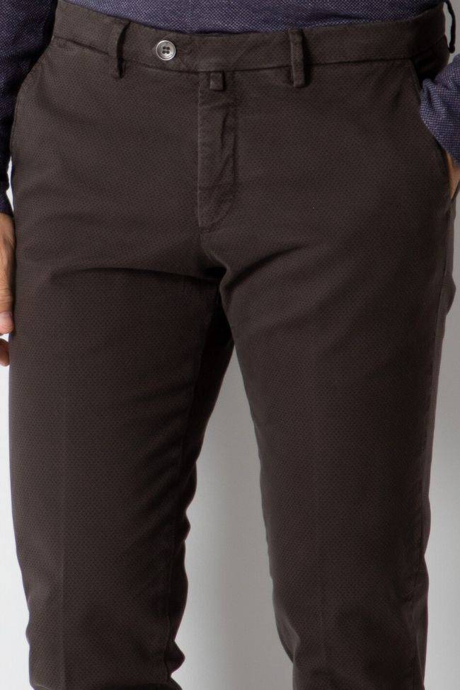 b-settecento Hose Herren B-Settecento Chinos Slim Halb Unifarben 97% Baumwolle 3% elastan Nur noch ein Tag übrig