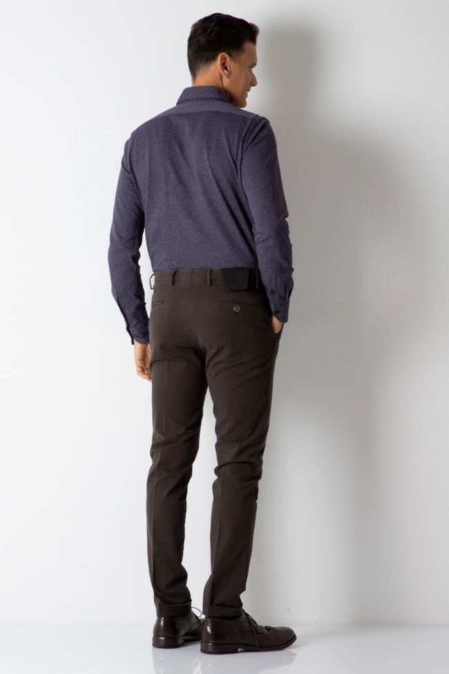b-settecento Hose Herren B-Settecento Chinos Slim Halb Unifarben 97% Baumwolle 3% elastan Nur noch ein Tag übrig