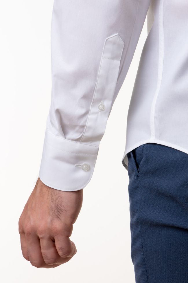 aplomb Hemd Herren Aplomb Slim Einfarbig 97% Baumwolle 3% elastan kragen Italienisch Lange Ärmel Online