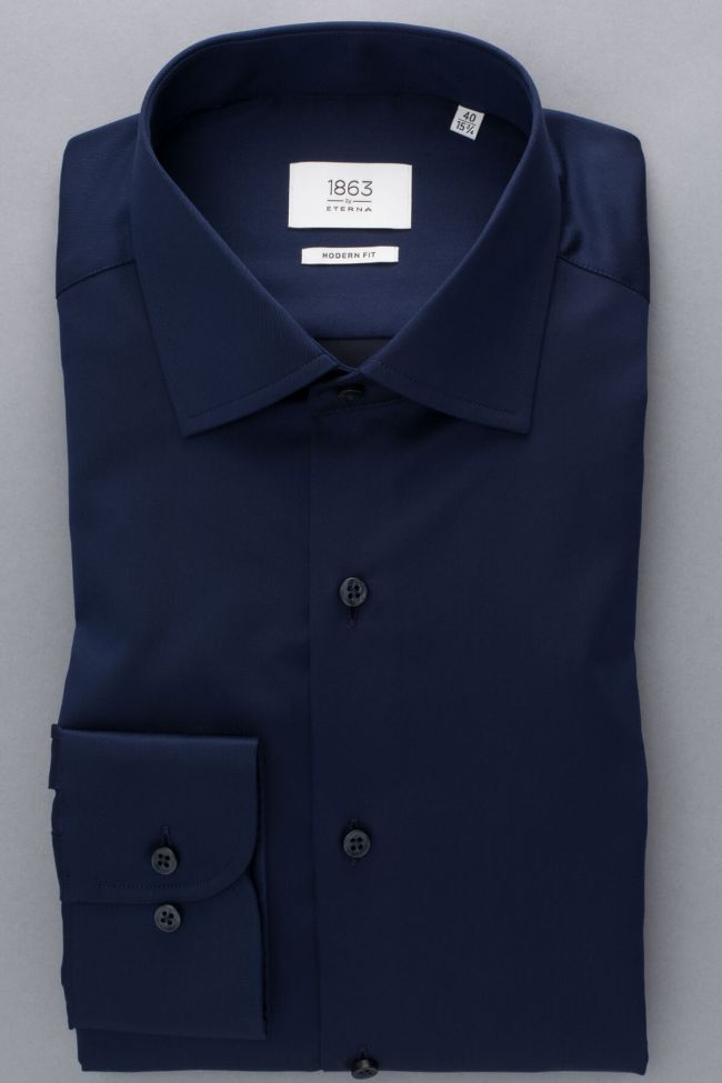 eterna Hemd Herren Eterna Classic Bügelfreie kragen Italienisch Lange Ärmel Fabrik Onlineshop