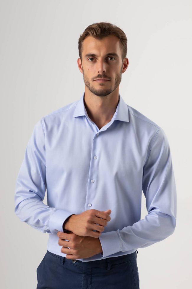 seidensticker Hemd Herren Seidensticker Regular Bügelfreie Einfarbig 100% Baumwolle kragen Französisch Lange Ärmel Begrenztes Angebot
