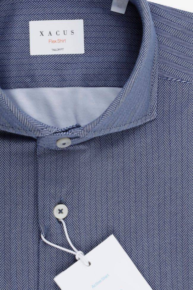 xacus Hemd Herren Xacus Regular Bügelfreie Halb Unifarben 90% Baumwolle 10% Polyester kragen Französisch Lange Ärmel Cyber Monday