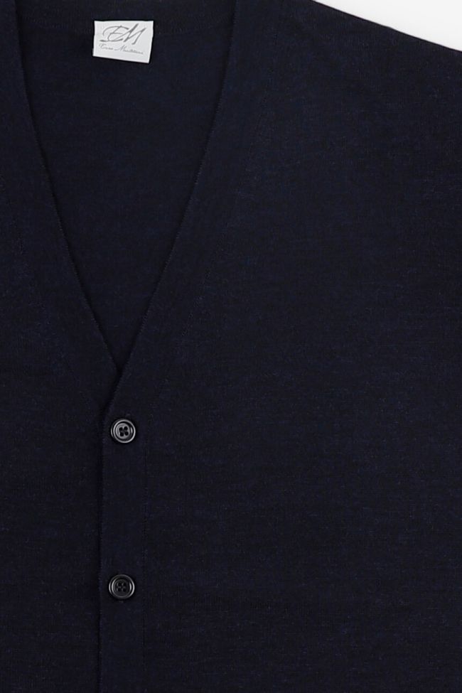 enzo mantovani Strickwaren Herren Enzo Mantovani Cardigan Classic Einfarbig 100% Merinowolle Extrafine Kauf eins, bekomm eins gratis