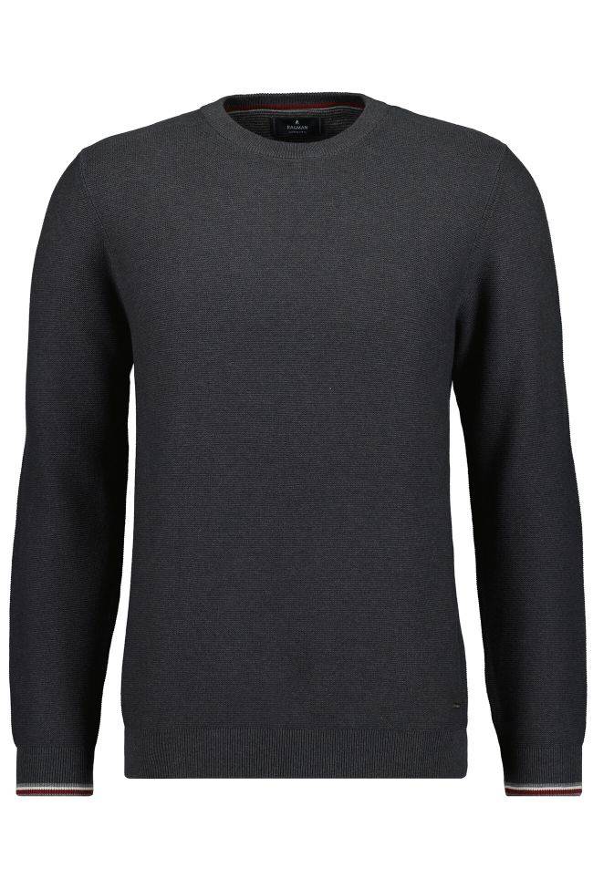 ragman Strickwaren Herren Ragman Rundhalsausschnitt Classic Tiefpreis