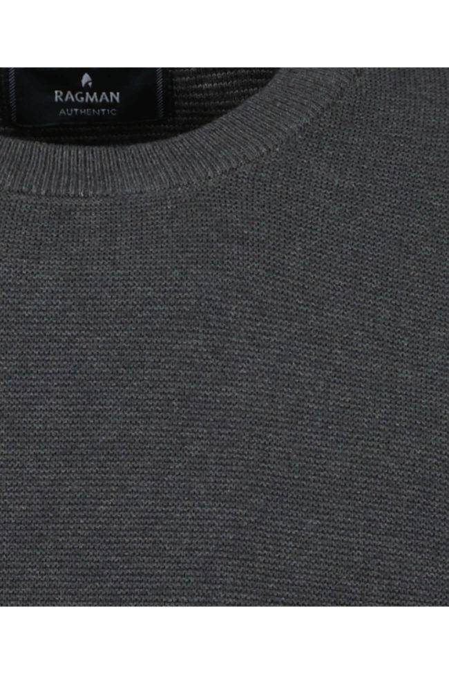 ragman Strickwaren Herren Ragman Rundhalsausschnitt Classic Tiefpreis
