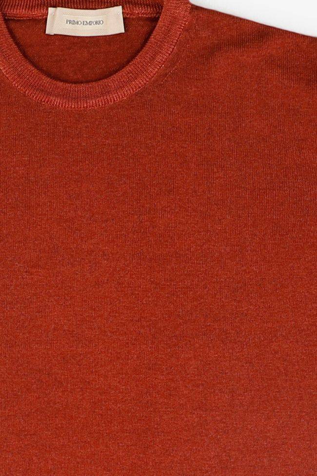 primo emporio Strickwaren Herren Primo Emporio Rundhalsausschnitt Slim Einfarbig 100% Wolle 2025