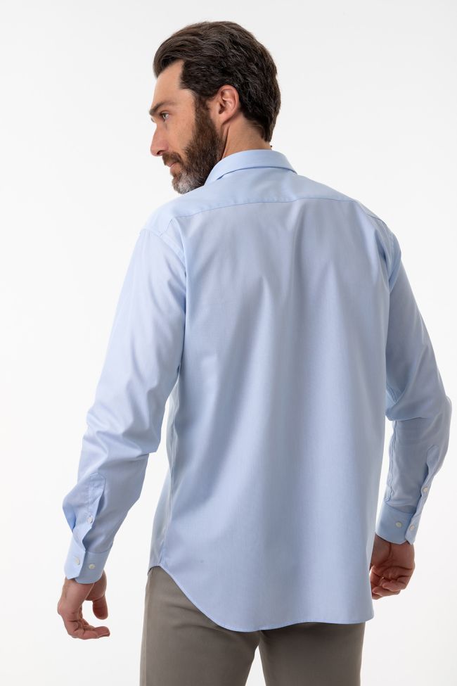 ingram Hemd Herren Ingram Classic Einfarbig 100% Baumwolle kragen Italienisch Lange Ärmel im Angebot