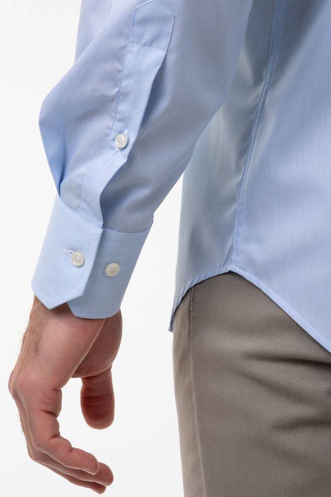 ingram Hemd Herren Ingram Classic Einfarbig 100% Baumwolle kragen Italienisch Lange Ärmel im Angebot