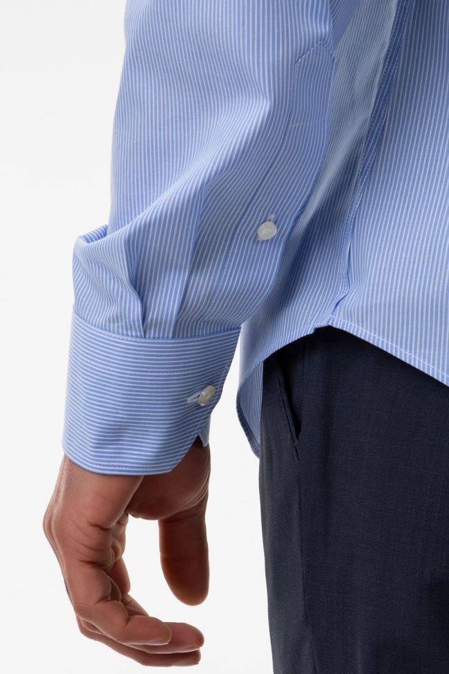 aplomb Hemd Herren Aplomb Regular Streifen 100% Baumwolle kragen Button-Down Lange Ärmel Rabatt