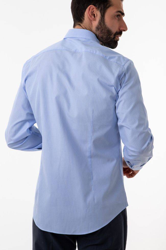 aplomb Hemd Herren Aplomb Regular Streifen 100% Baumwolle kragen Button-Down Lange Ärmel Rabatt