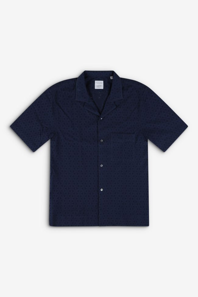 xacus Hemd Herren Xacus Regular Muster 100% Baumwolle kragen Hawaiikragen Kurze Ärmel Versandkostenfrei