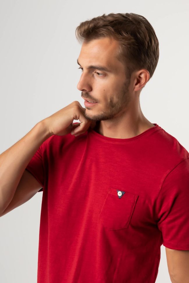 one & way T-shirt Herren One & Way Slim Einfarbig 100% Baumwolle Kurze Ärmel Exklusivangebot