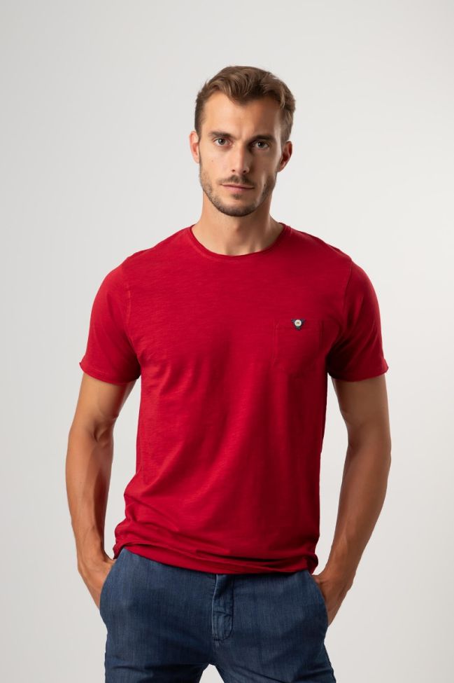 one & way T-shirt Herren One & Way Slim Einfarbig 100% Baumwolle Kurze Ärmel Exklusivangebot