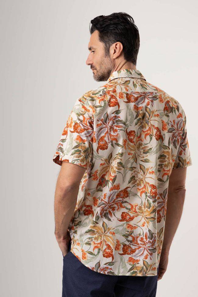new england Hemd Herren New England Regular Muster 100% Baumwolle kragen Hawaiikragen Kurze Ärmel Osterangebot