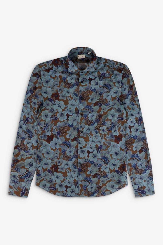 xacus Hemd Herren Xacus Regular Muster 100% Baumwolle gewaschen kragen Französisch Lange Ärmel Vatertagsangebot