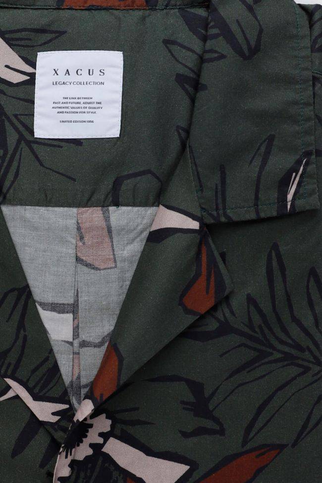 xacus Hemd Herren Xacus Regular Muster 100% Baumwolle kragen Hawaiikragen Kurze Ärmel Top Angebot
