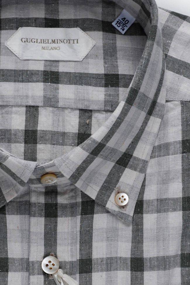 guglielminotti Hemd Herren Guglielminotti Regular Karo 100% Baumwolle kragen Button-Down Lange Ärmel Sonderangebote