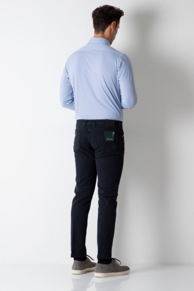 b-settecento Hose Herren B-Settecento 5 Pocket Slim Einfarbig 97% Baumwolle 3% elastan Letzter Tag