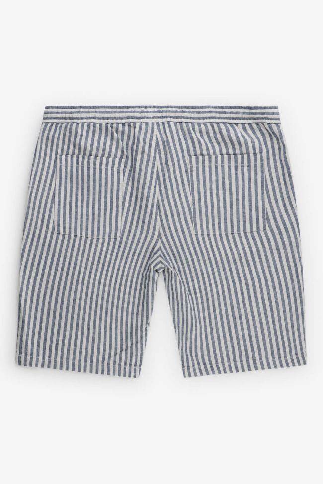 b-style Hose Herren B-Style Bermuda Regular Streifen 51% Leinen 49% Baumwolle Nur noch ein Tag übrig